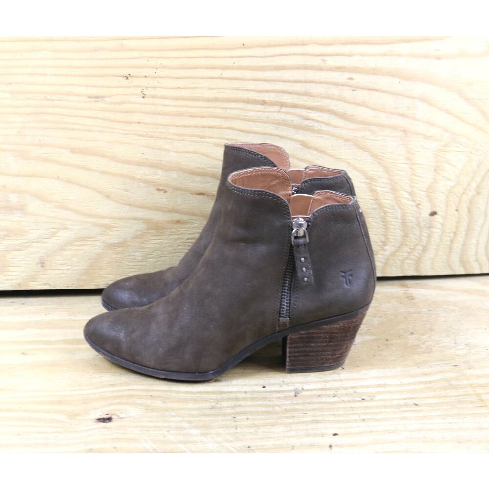 Frye Boots Womens 6M Brown Leather Suede Judith Ankle Bootie Shoes